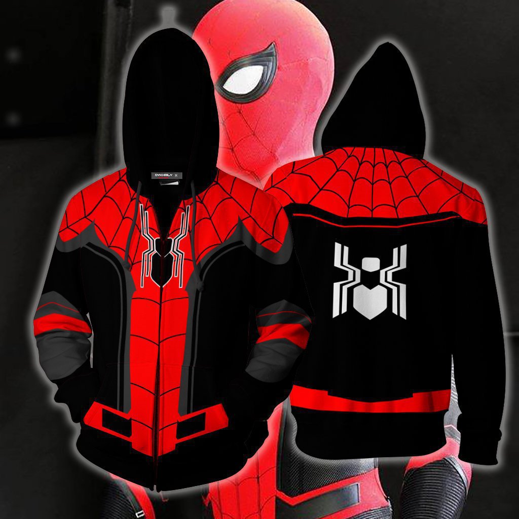Marvel 3D Digital Print Casual Zip-Up Hoodie
